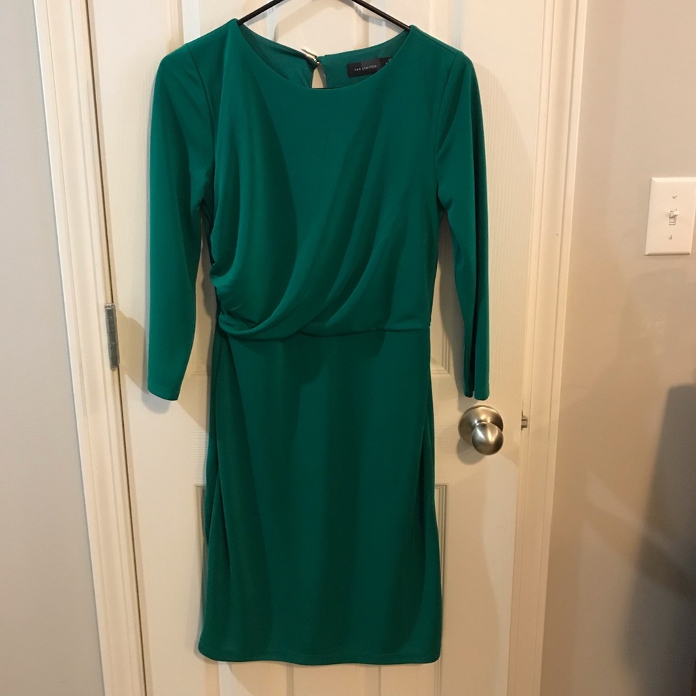The Limited emerald green dress